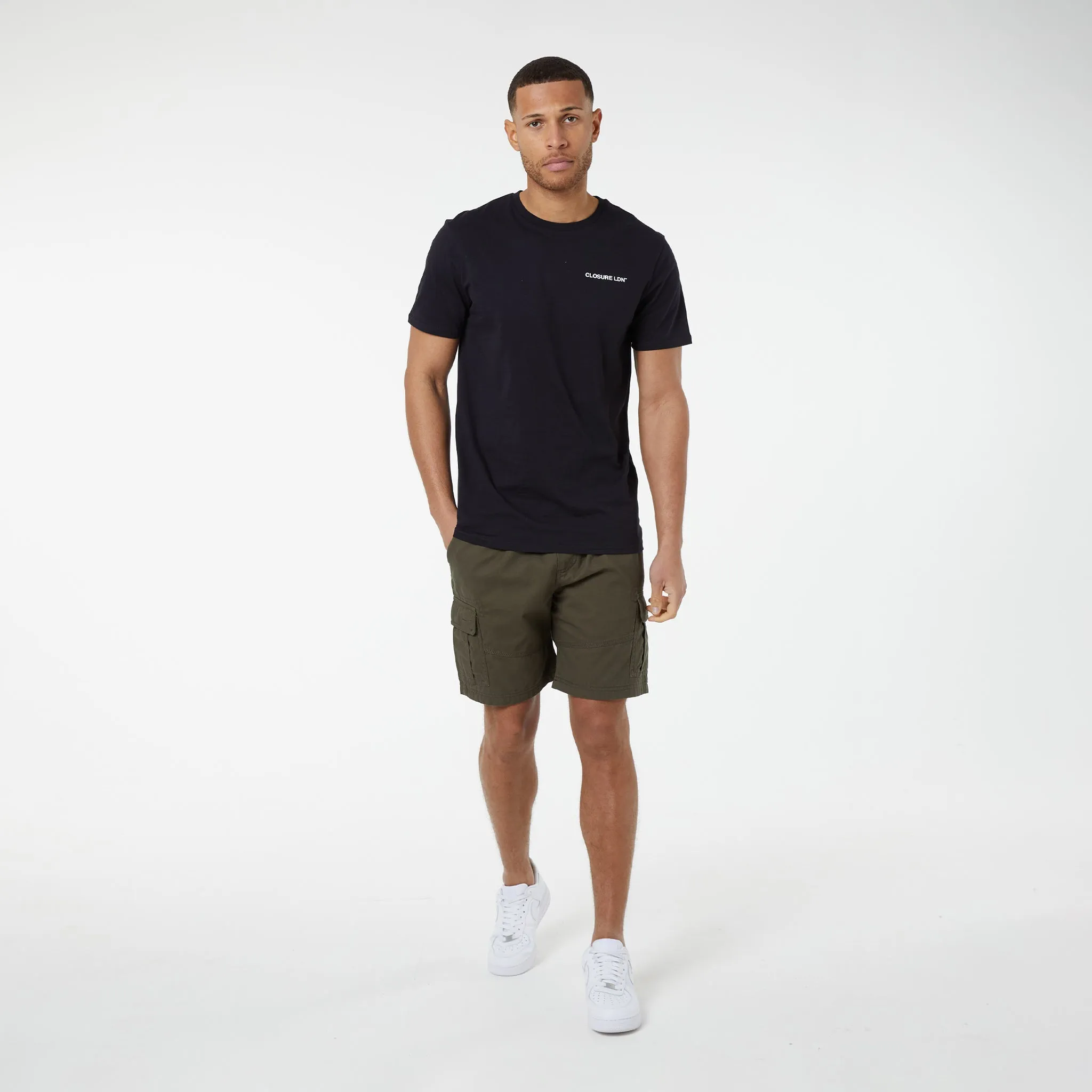 2-Pack Utility Cargo Short | Black Khaki