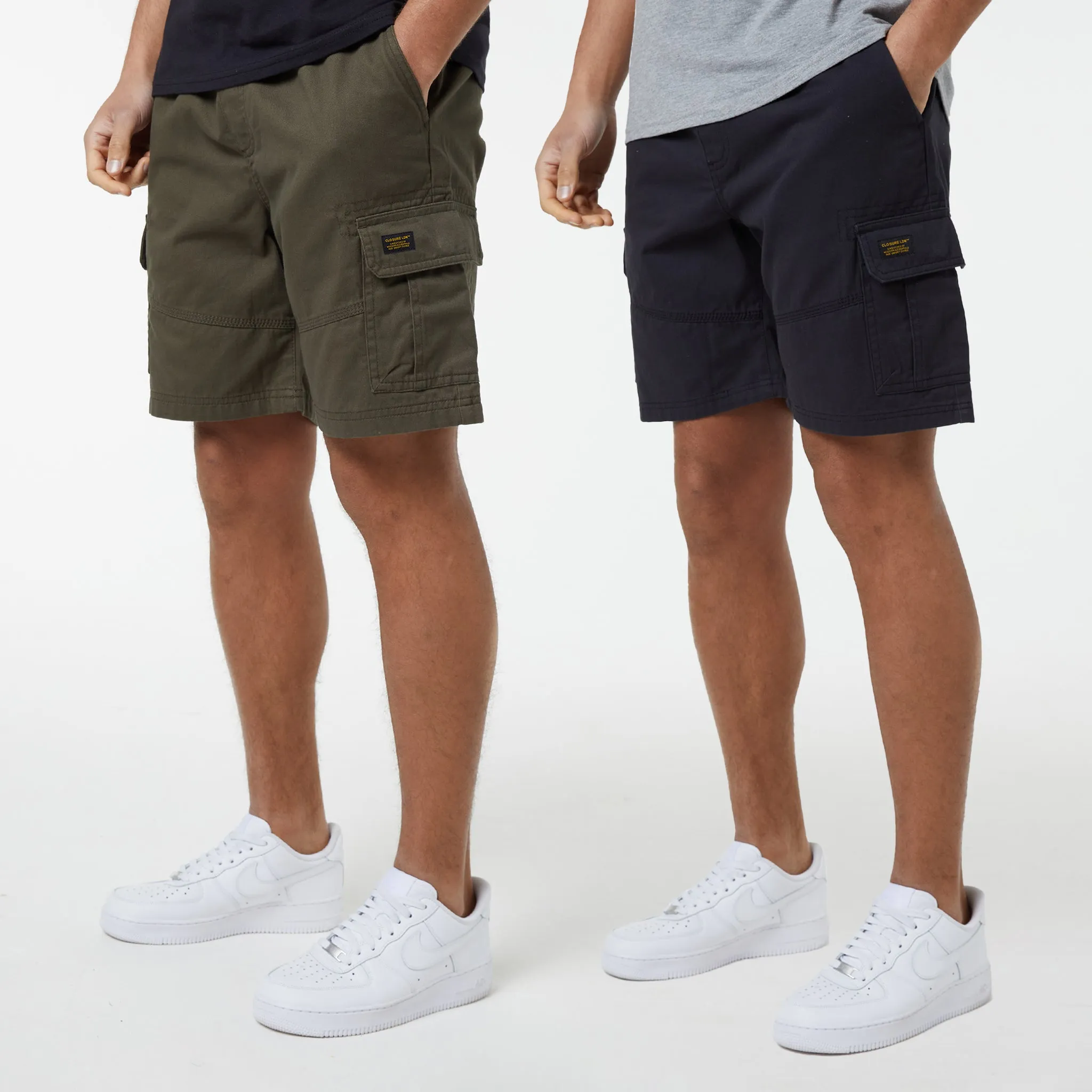 2-Pack Utility Cargo Short | Black Khaki