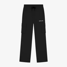 5ivepillars Relaxed Fit Cargo Sweatpants - Black