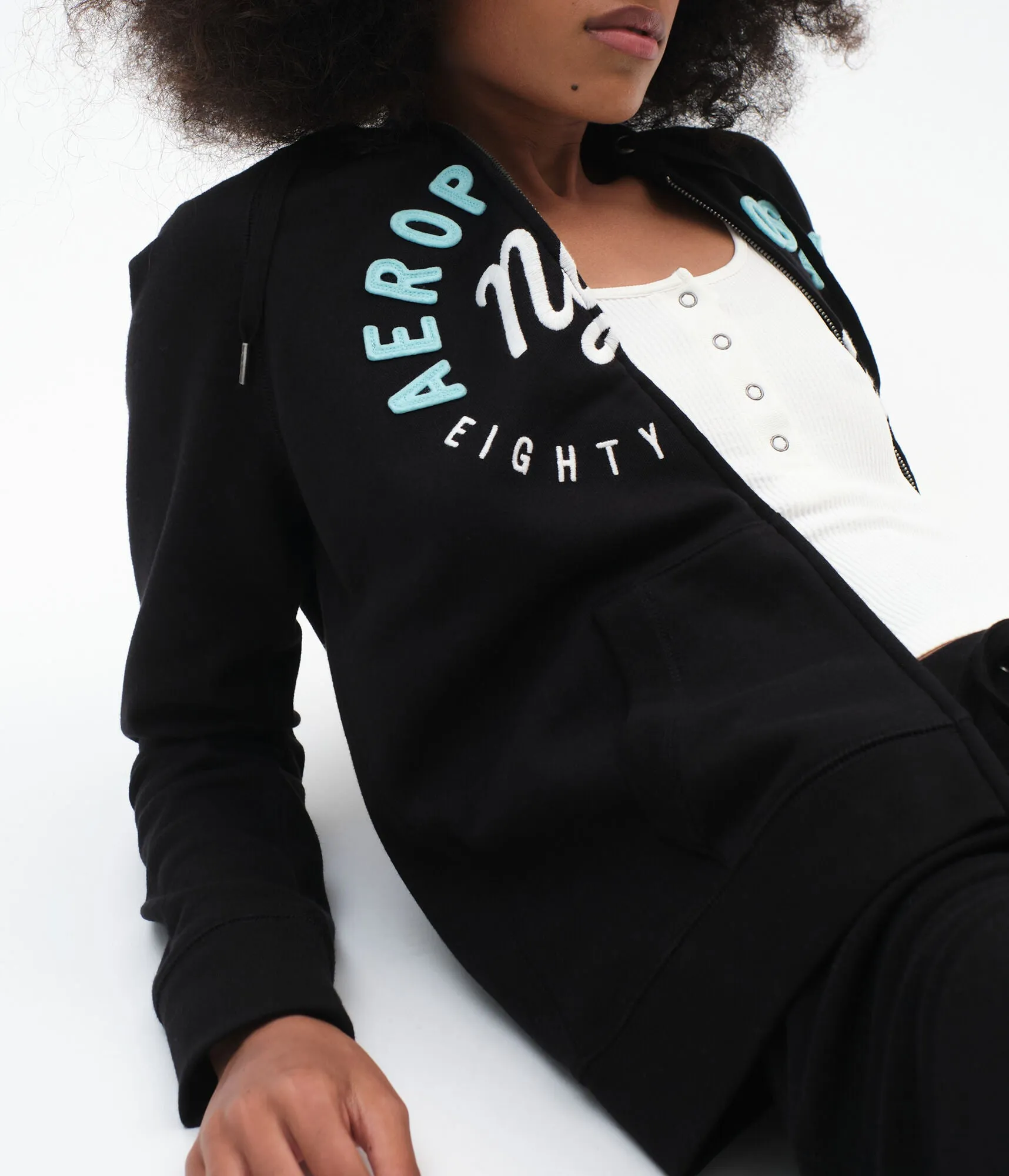 Aeropostale NYC Eighty Seven Full-Zip Hoodie