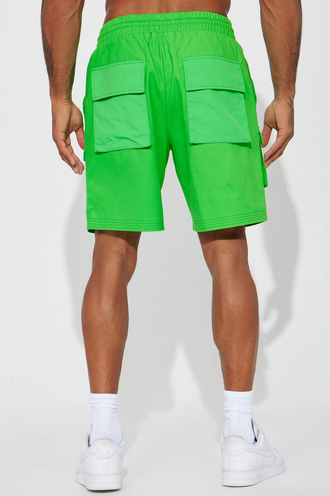 All Clips Utility Relaxed Cargo Shorts - Green