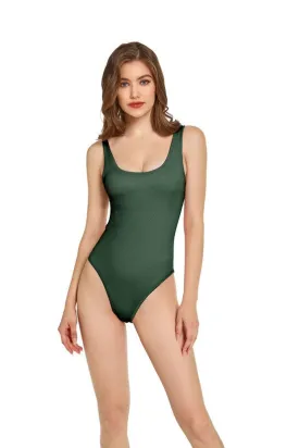 Army Green Women Seamless Bodysuit