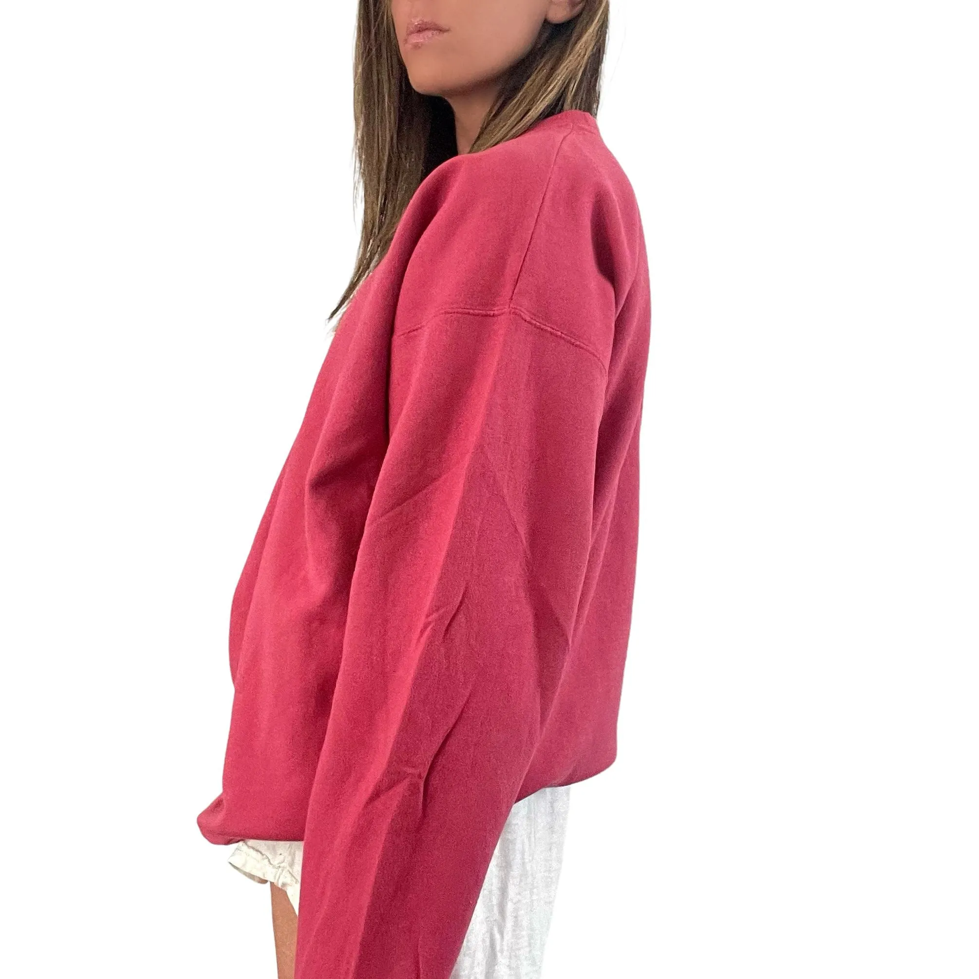 'Basic But Personalized' Painted Red Crewneck