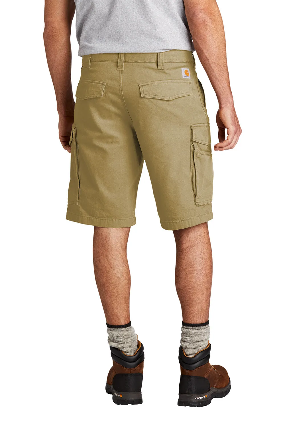 Carhartt Mens Rugged Flex Rigby Cargo Shorts w/ Pockets - Dark Khaki Brown - NEW