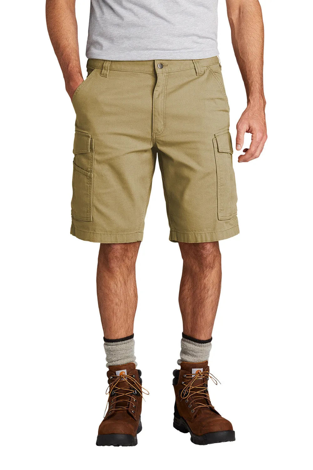 Carhartt Mens Rugged Flex Rigby Cargo Shorts w/ Pockets - Dark Khaki Brown - NEW
