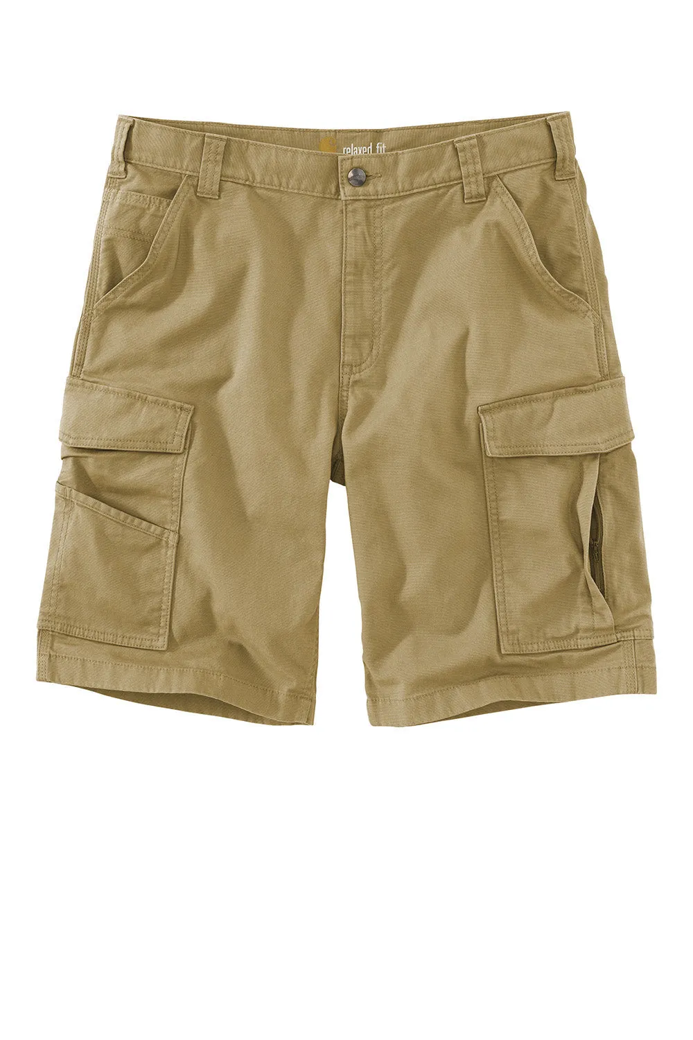 Carhartt Mens Rugged Flex Rigby Cargo Shorts w/ Pockets - Dark Khaki Brown - NEW