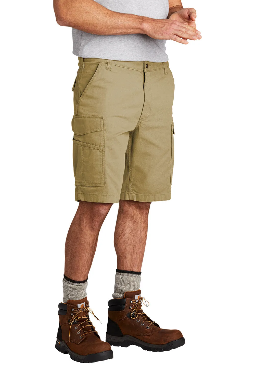 Carhartt Mens Rugged Flex Rigby Cargo Shorts w/ Pockets - Dark Khaki Brown - NEW