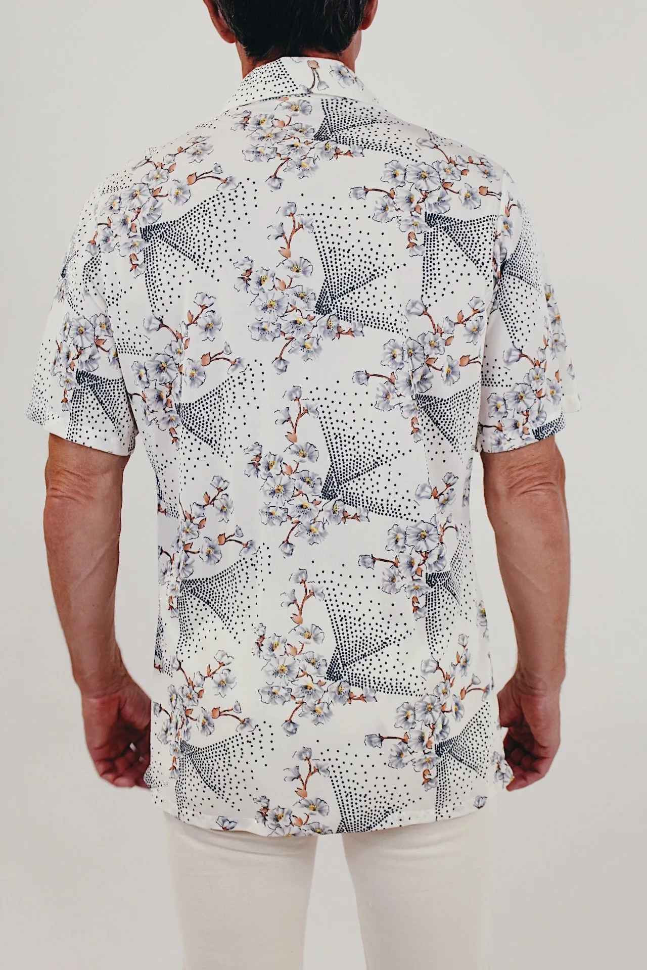 Cherry Blossom Print Button Up