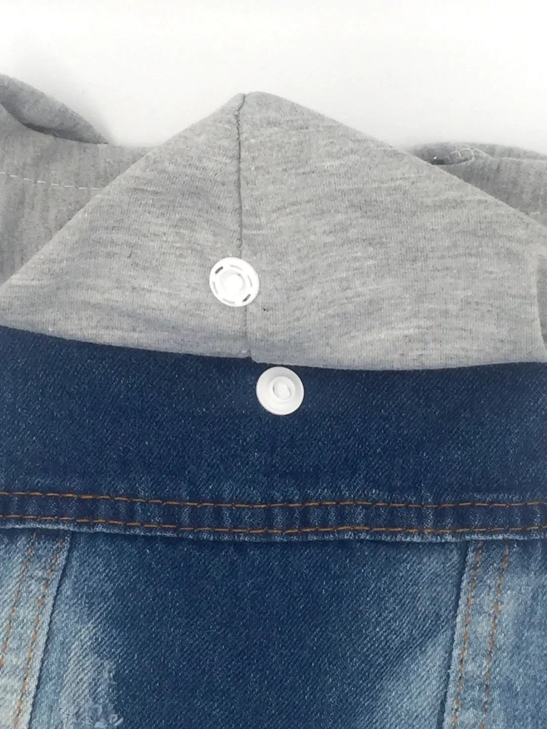 Classic Denim Vest with Hood