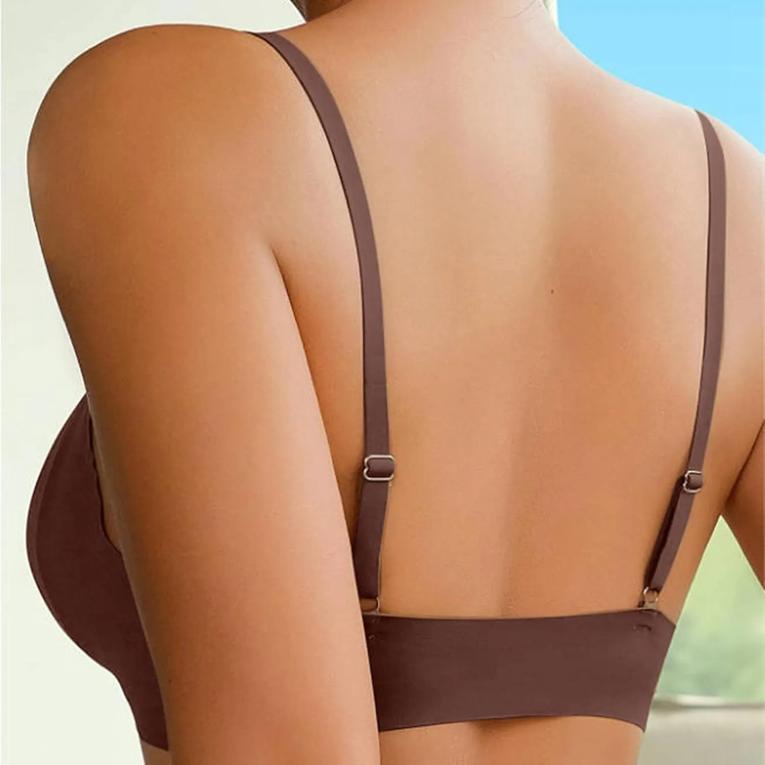 Daisy Bras for Women Comfort Front Close Sport Bra No Underwire Comfort Senior Bra Full Figure Seamless Bralette
