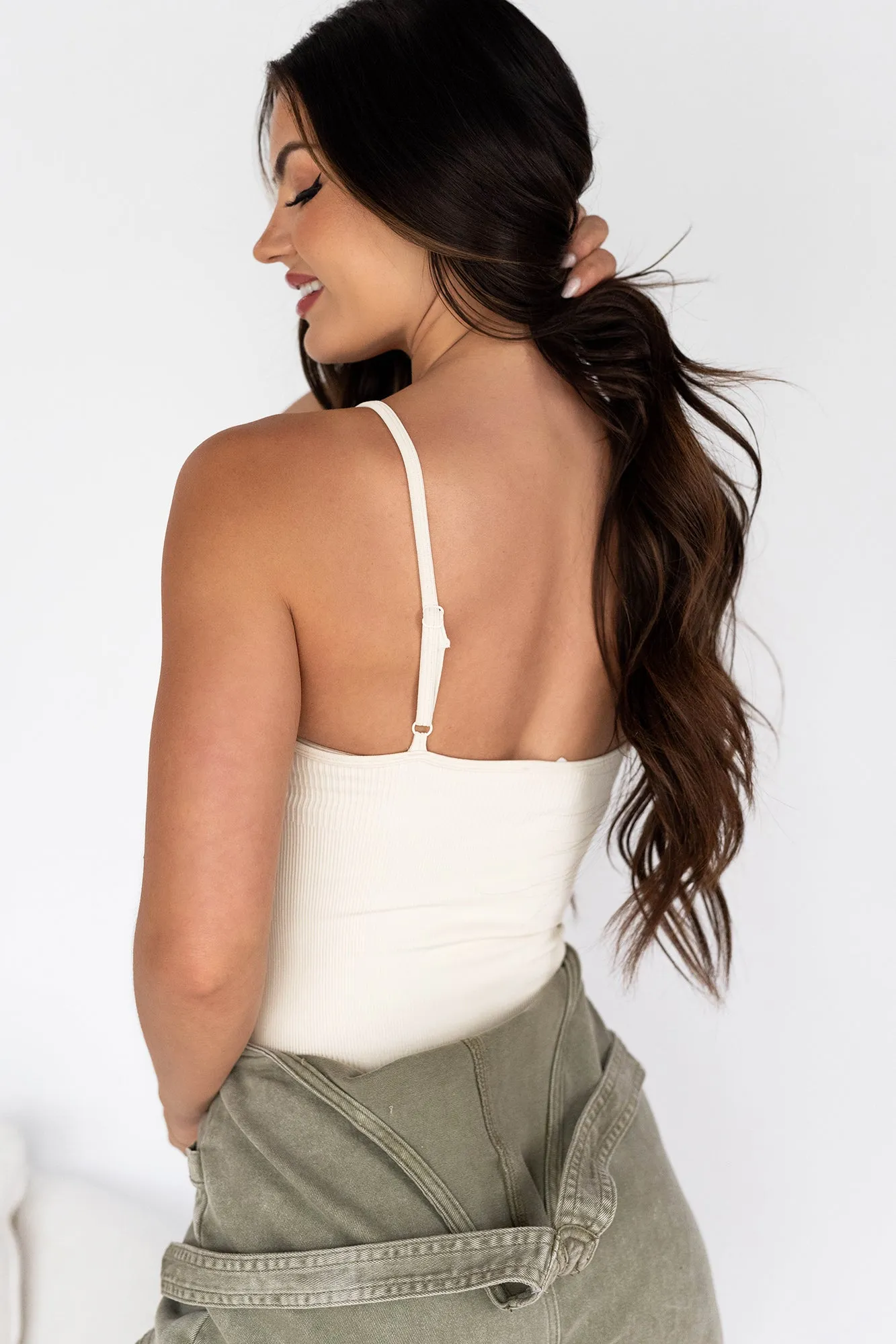 Embry Seamless Tank Bodysuit (Vanilla)