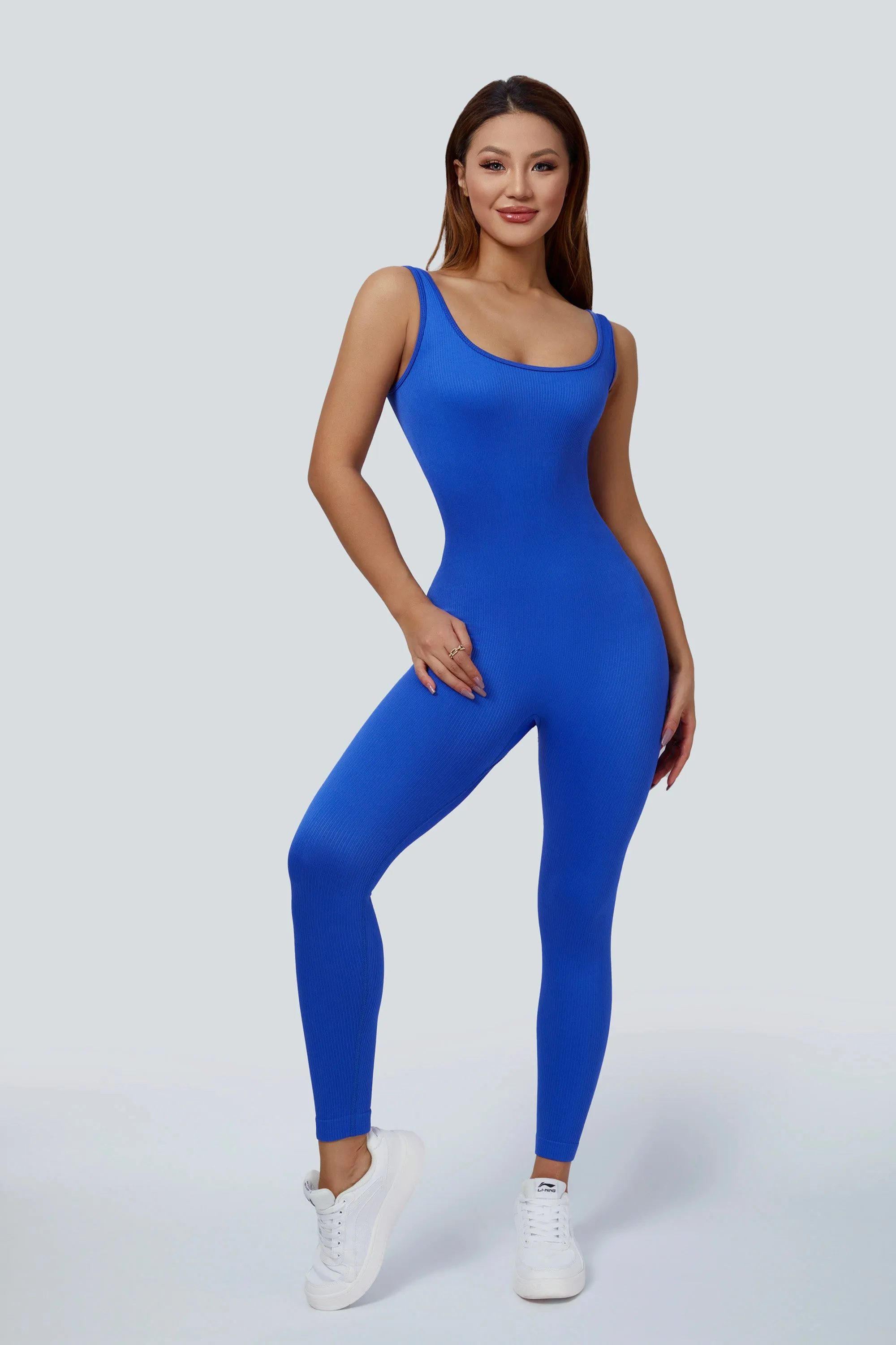 Fitted Seamless Tank Jumpsuits