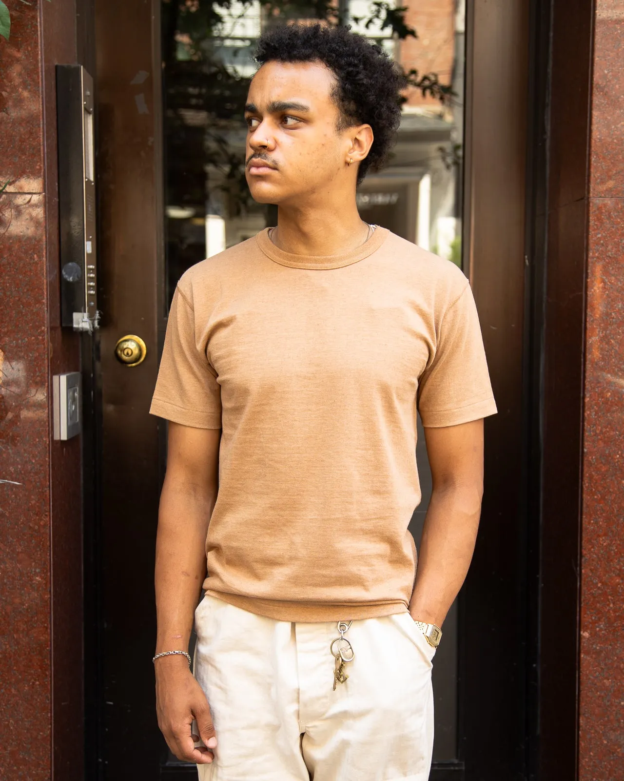 Foxfibre® Tsuriami Crewneck T-shirt - Coyote 70
