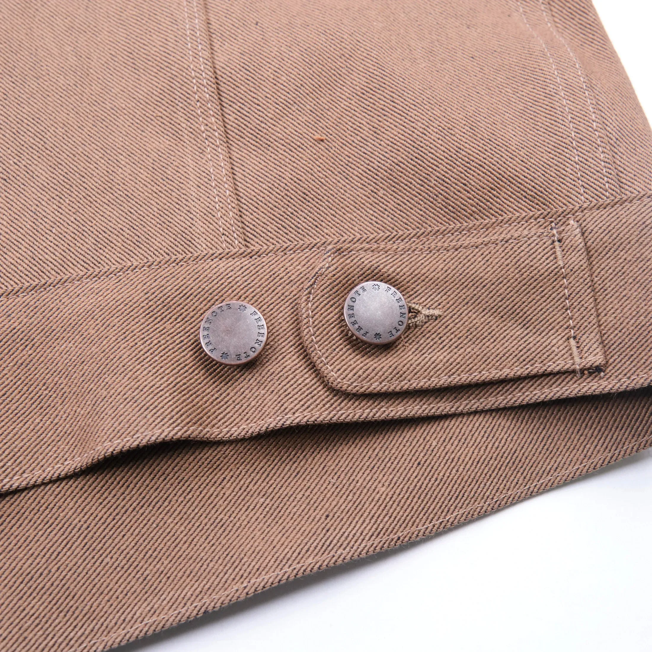 Freenote Cloth High Low Jacket - 15oz Light Brown Denim