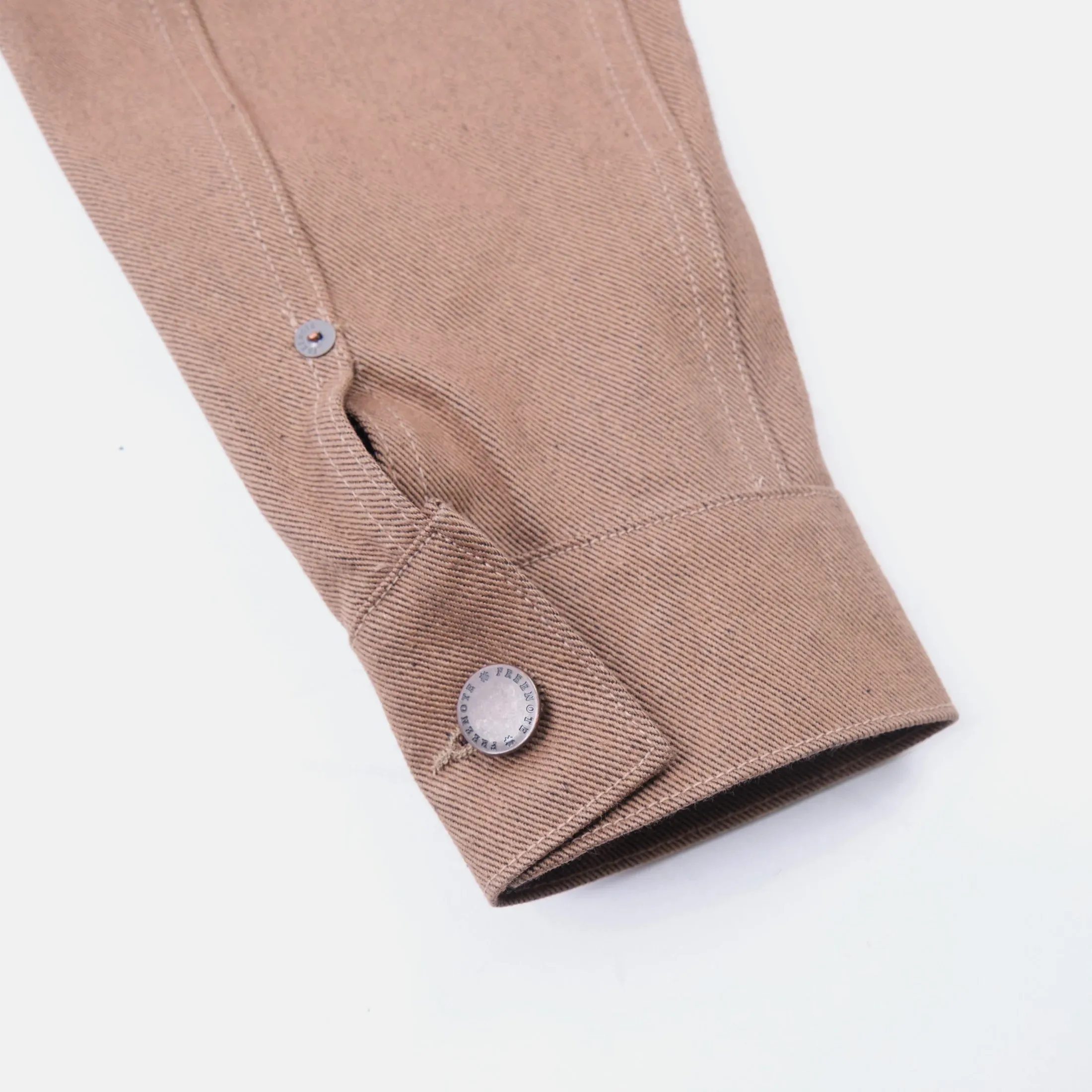 Freenote Cloth High Low Jacket - 15oz Light Brown Denim