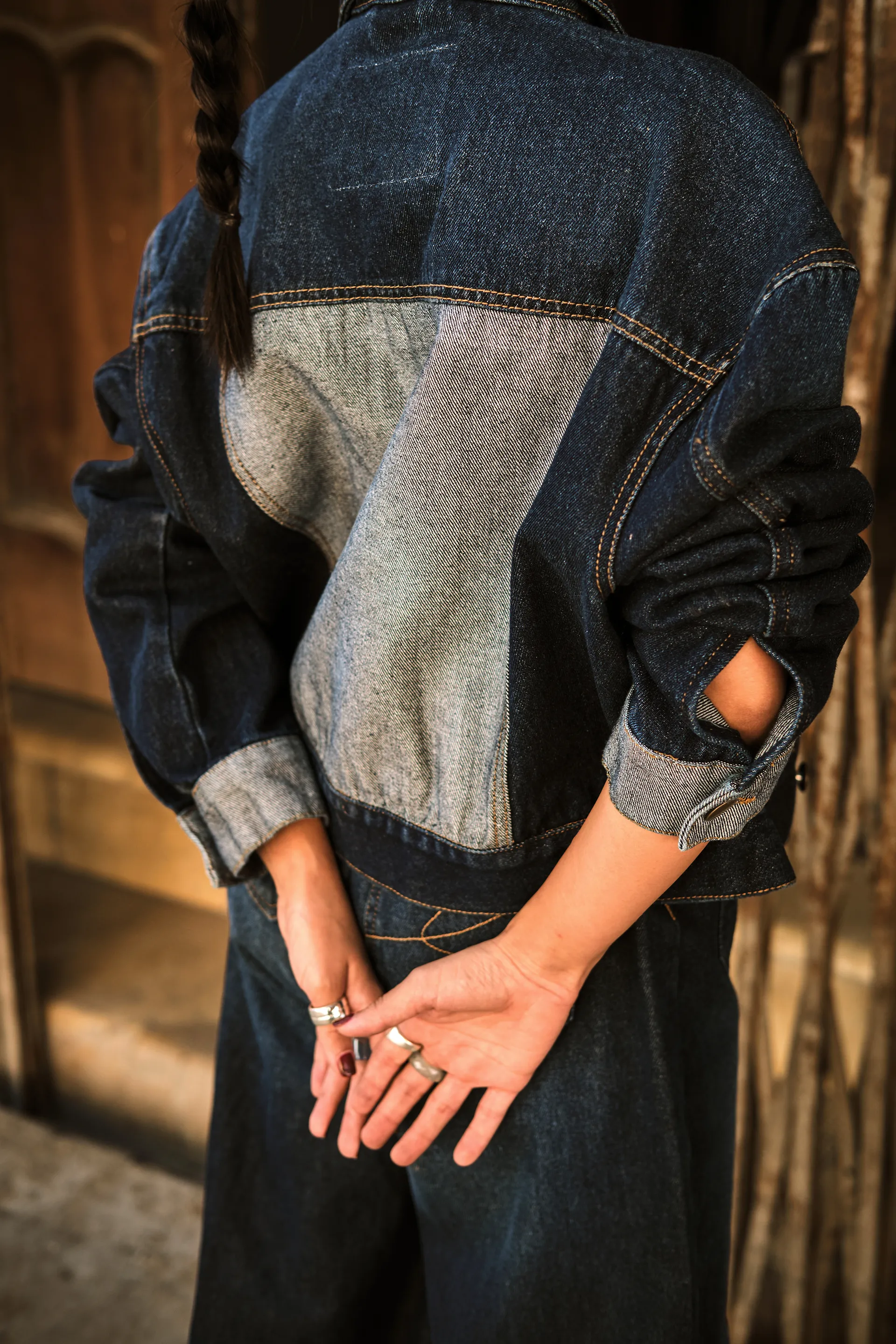 GW Dark Wash Panel Jacket