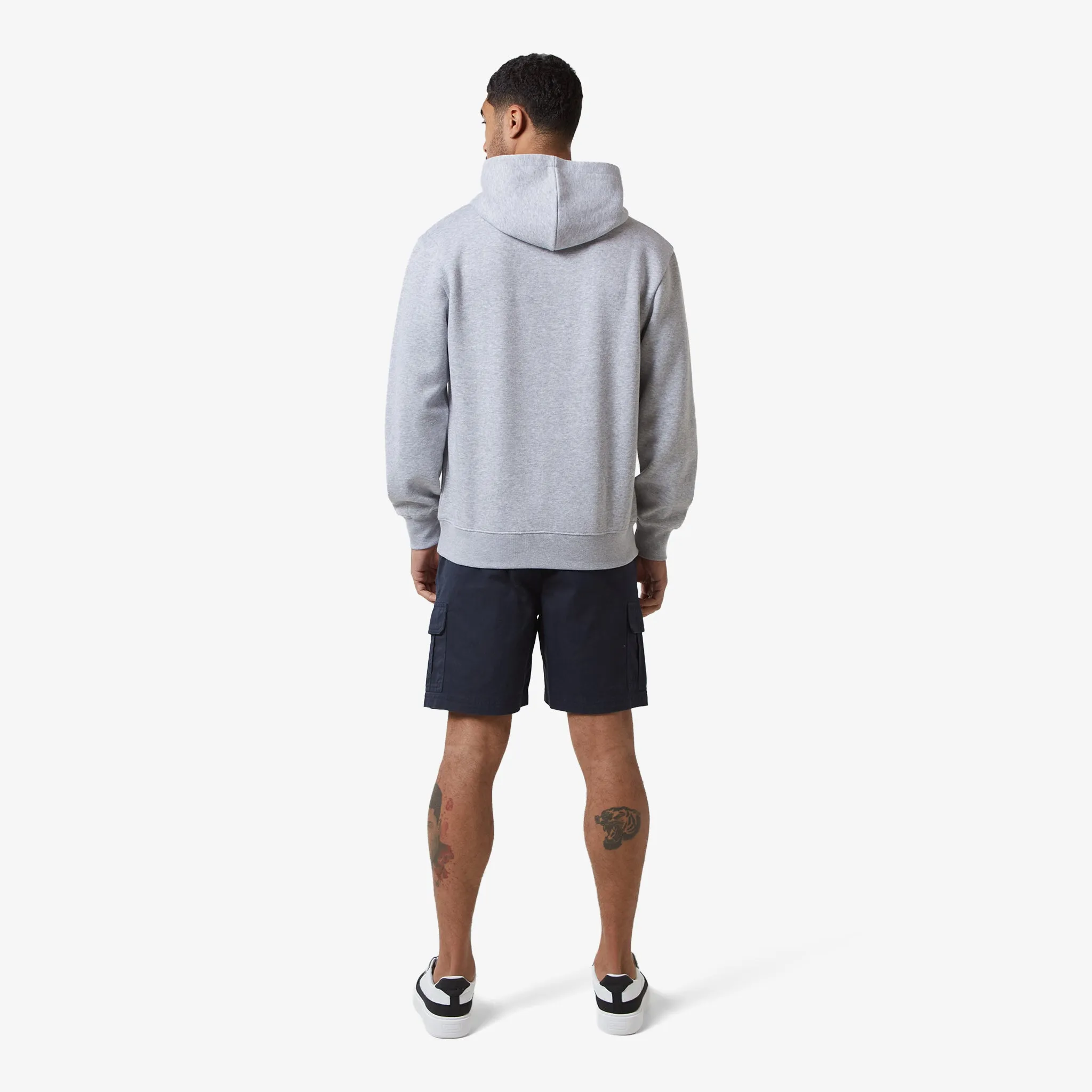 Hoodie Cargo Short Twinset | Light Marl Navy