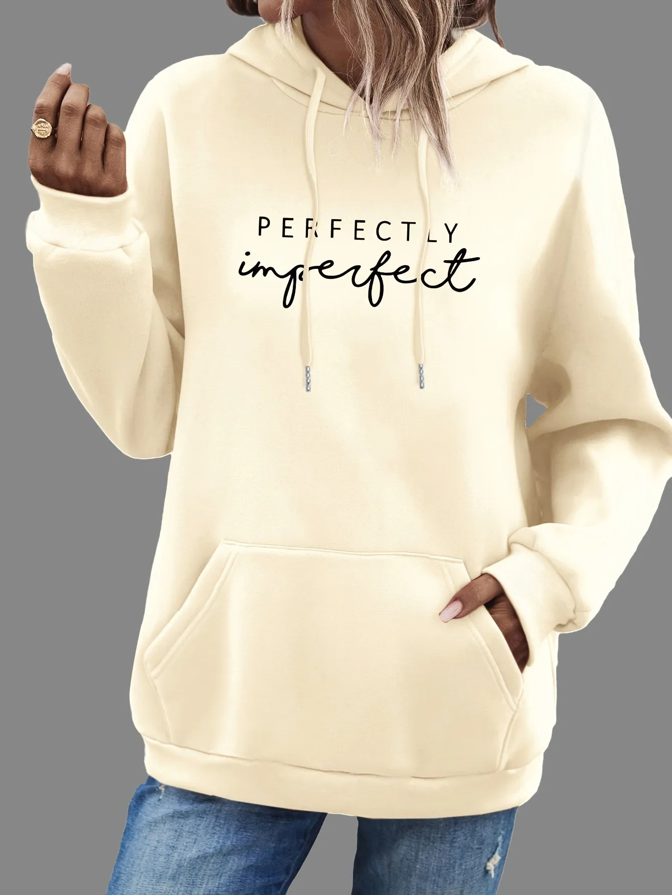 Ivyshape | Comfy Printed Hoodie