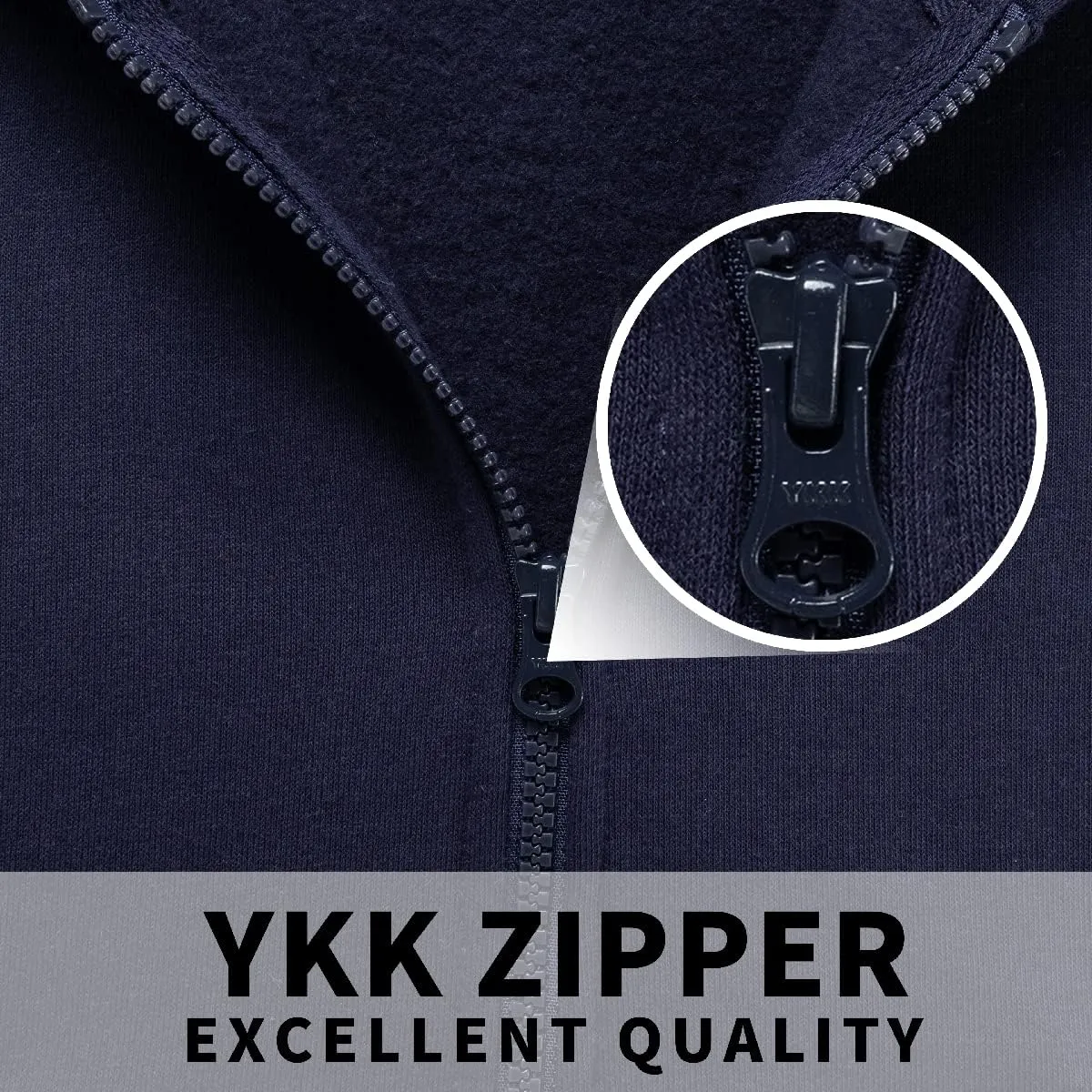Kid Nation Kids Soft Brushed Fleece Zip-Up Hooded Sweatshirt Hoodie for Boys or Girls 4-12 Years