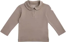 Long Sleeve Polo Shirt, 100% Organic Pima Cotton, V-Neck, Security Tracker Pocket, Baby Infant Toddler Boy Girl