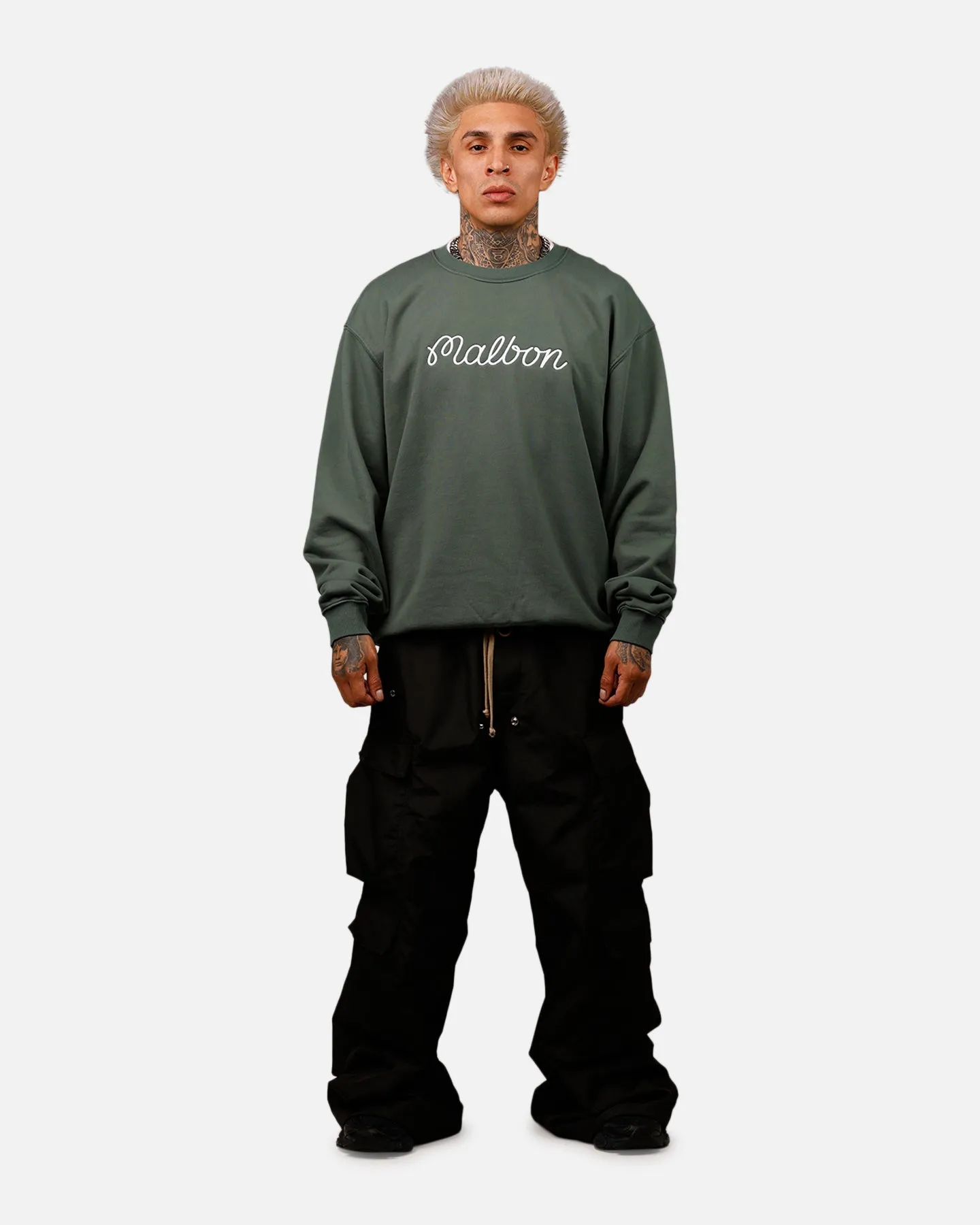 Malbon GD Crewneck Evergreen