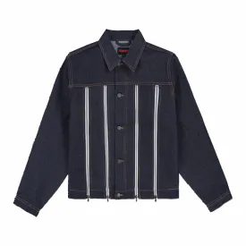 Pleasures Mileage Denim Trucker Jacket (Raw Indigo)