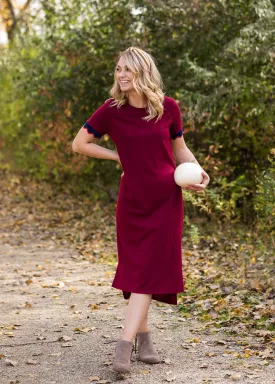 Ribbed Knit Stretch Midi Dress - FINAL SALE