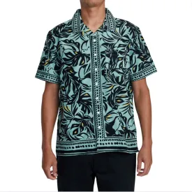 RVCA Resort Short Sleeve Button Up - Granite Green