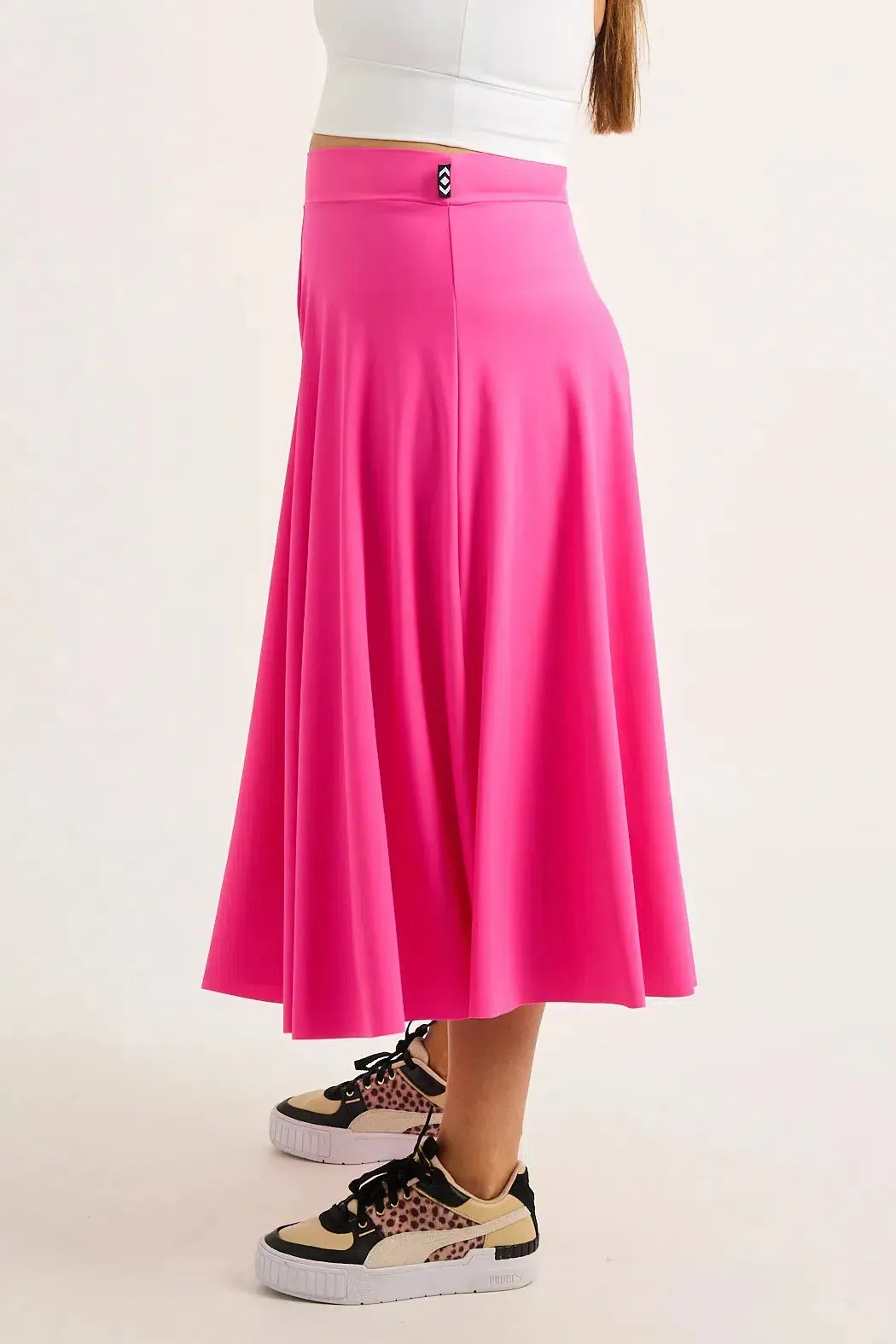 Silky Palazzo Culotte - Candy Pink