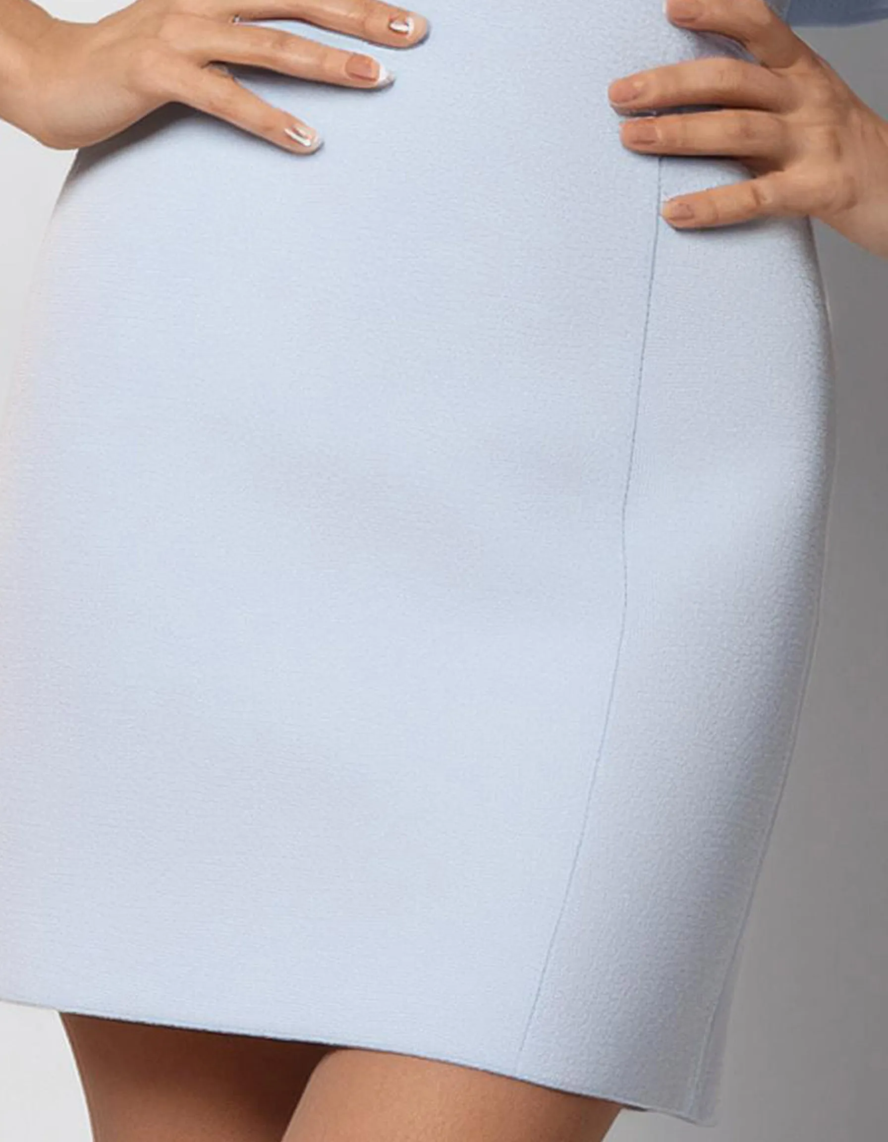 Sky Blue Ruffle Mini Dress