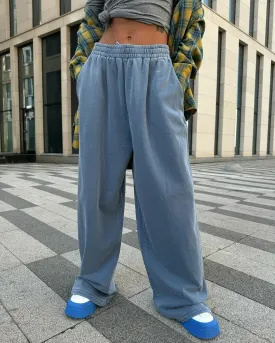 Solid Color Simple High Waist Long Sports Sweatpants