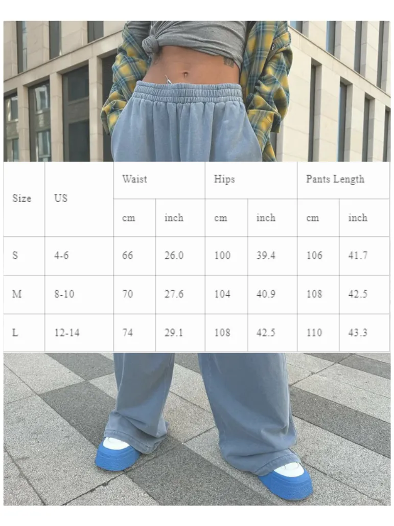 Solid Color Simple High Waist Long Sports Sweatpants