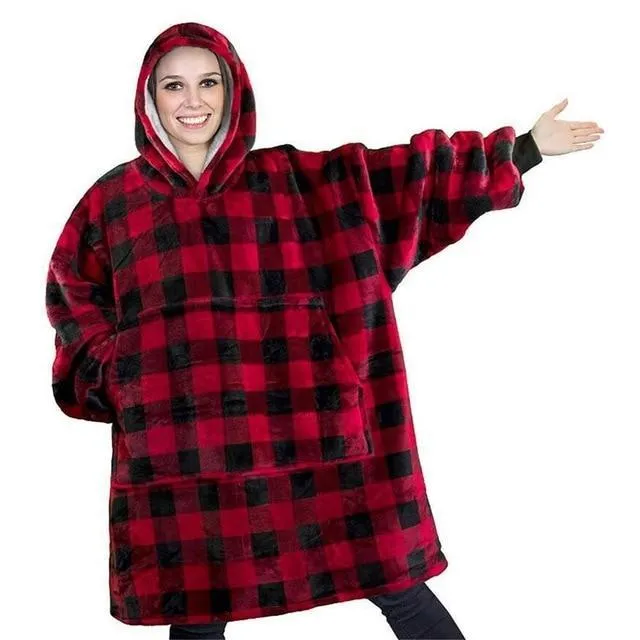 Super Soft Hoodie Blanket Oversized Comfy Sweatshirt Blanket