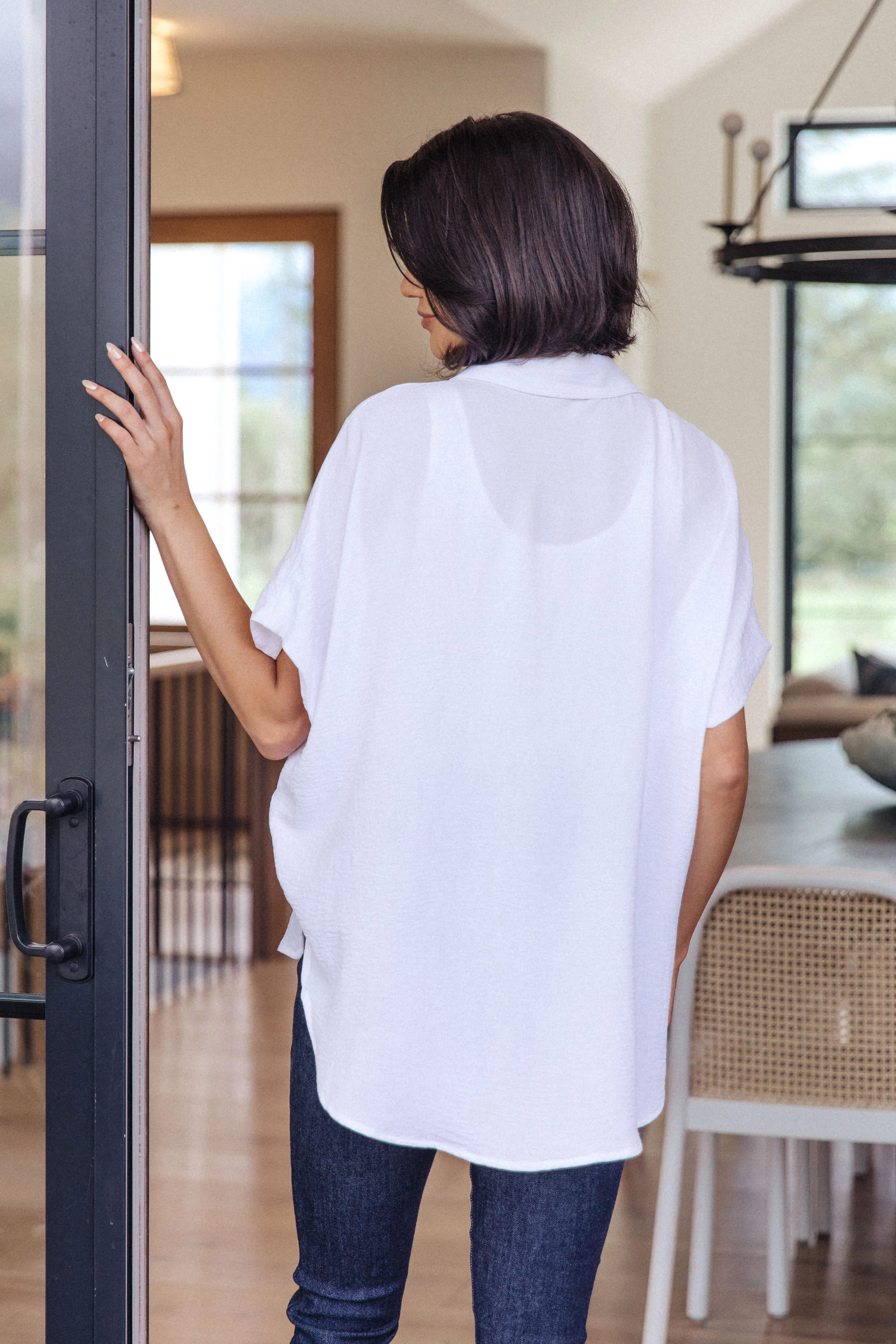 SWEET SIMPLICITY BUTTON DOWN BLOUSE