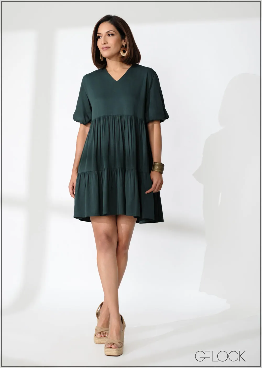 Tiered Mini Dress - 220124