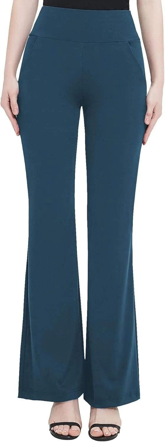 Urban CoCo Women's High Waist Stretchy Bootcut Yoga Pants Casual Flare Leggings Workout Bootleg Pants