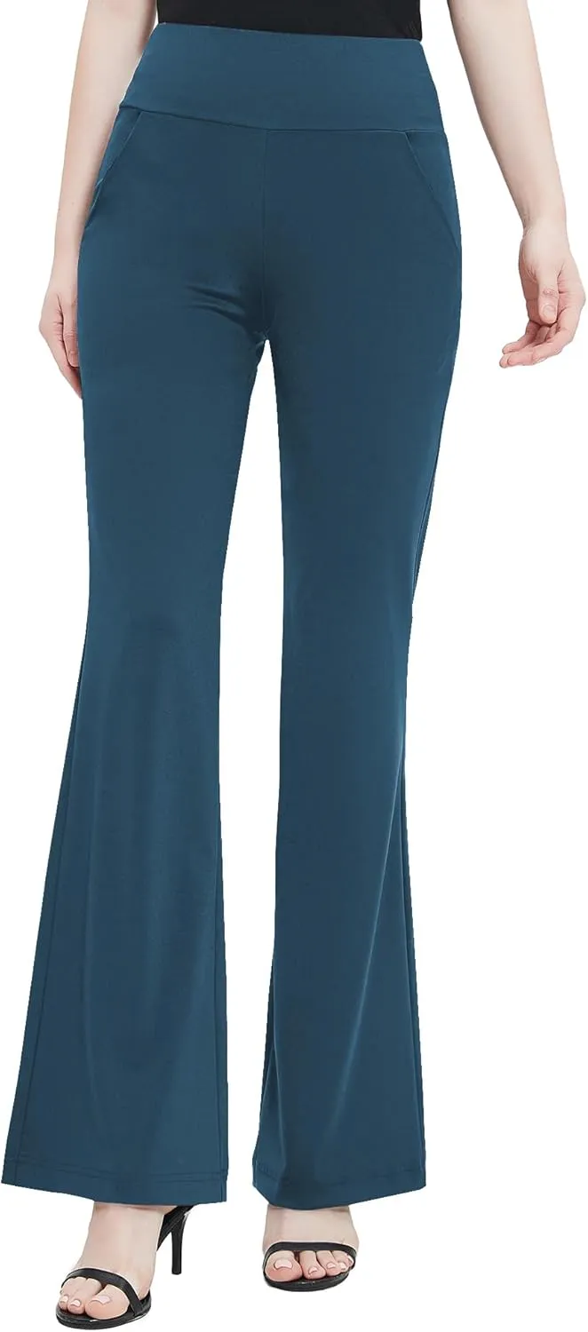 Urban CoCo Women's High Waist Stretchy Bootcut Yoga Pants Casual Flare Leggings Workout Bootleg Pants