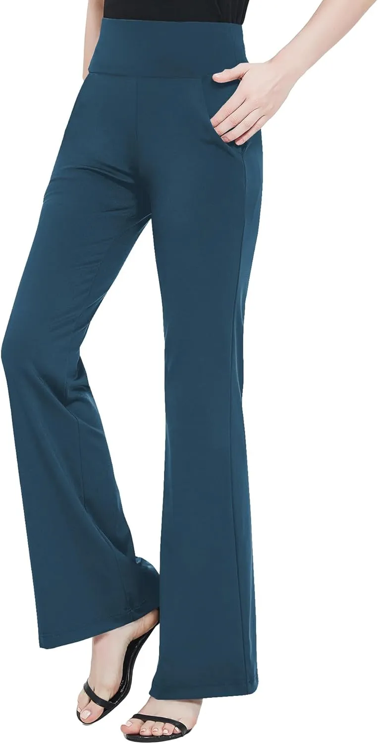 Urban CoCo Women's High Waist Stretchy Bootcut Yoga Pants Casual Flare Leggings Workout Bootleg Pants