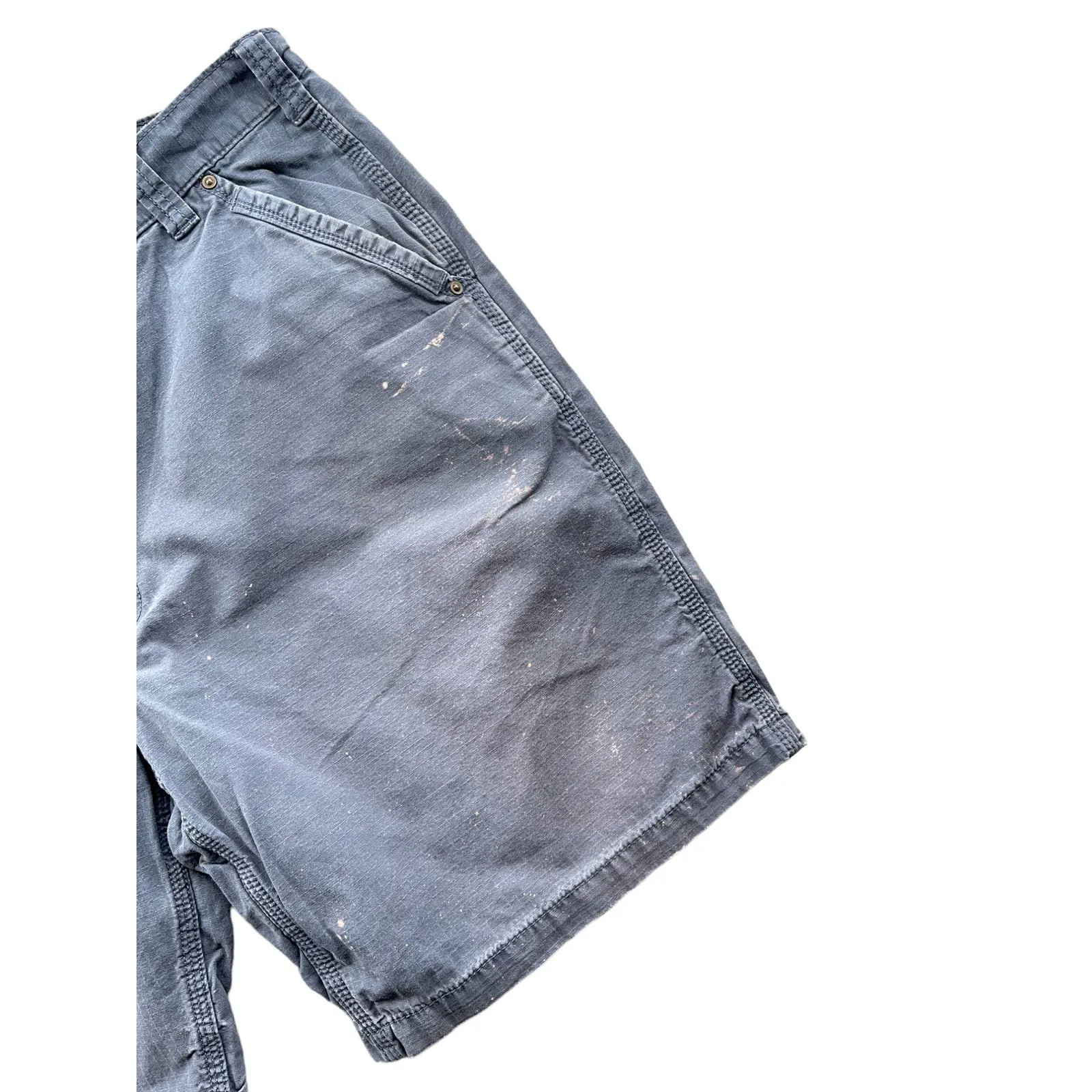 Vintage Carhartt Distressed Navy Utility Cargo Shorts