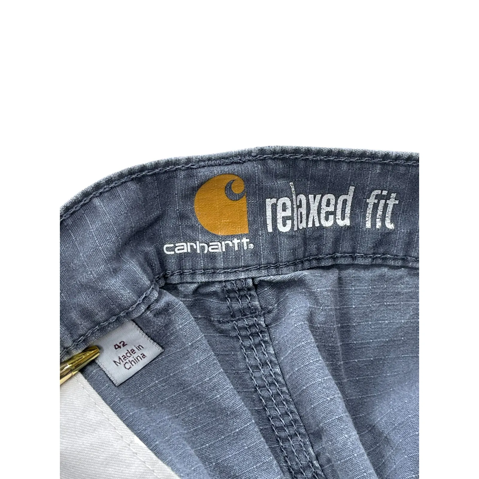 Vintage Carhartt Distressed Navy Utility Cargo Shorts