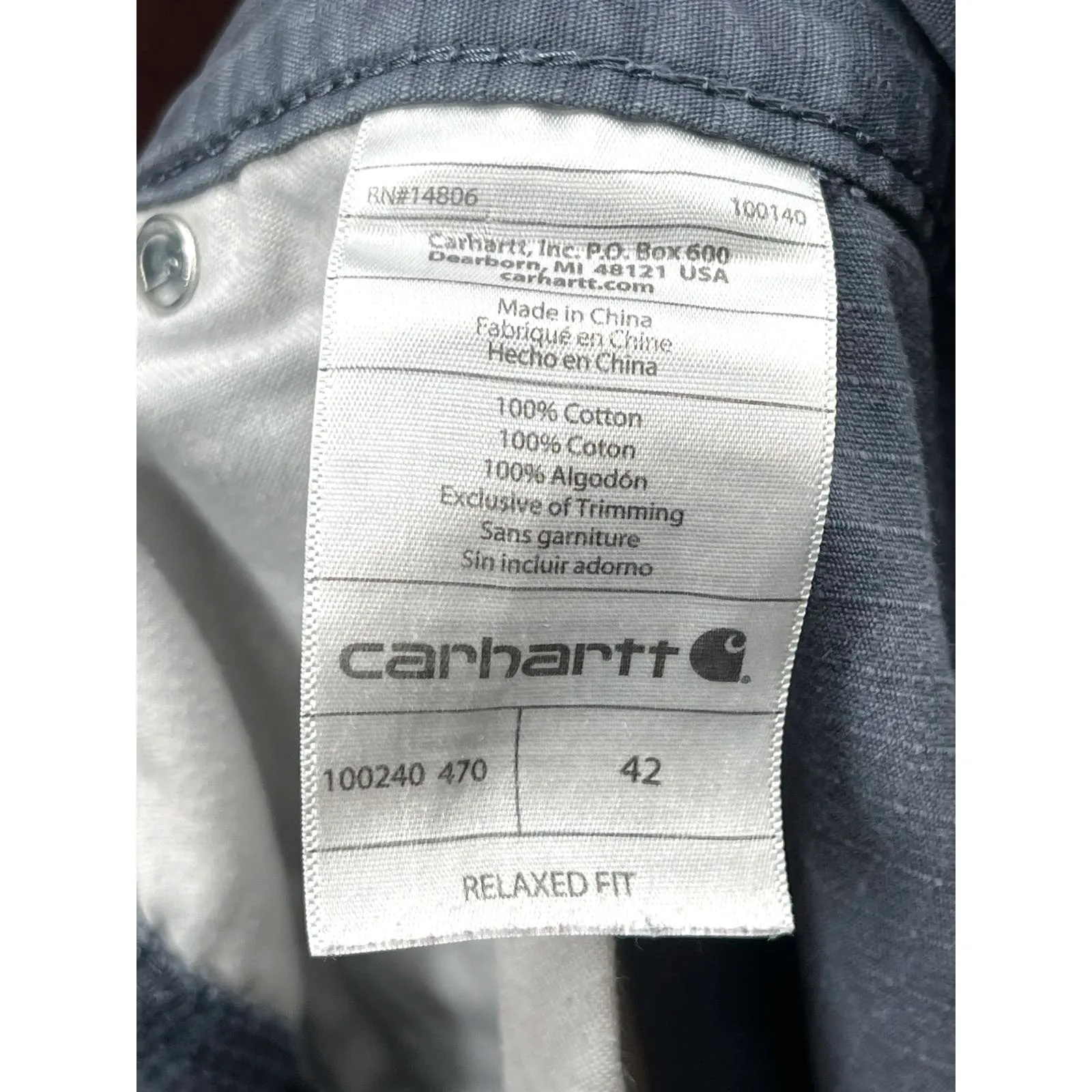 Vintage Carhartt Distressed Navy Utility Cargo Shorts
