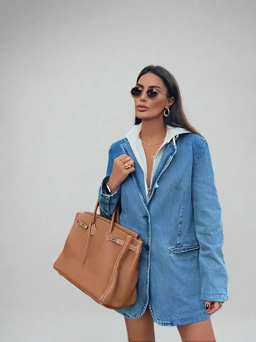Vintage Lapel Denim Jacket