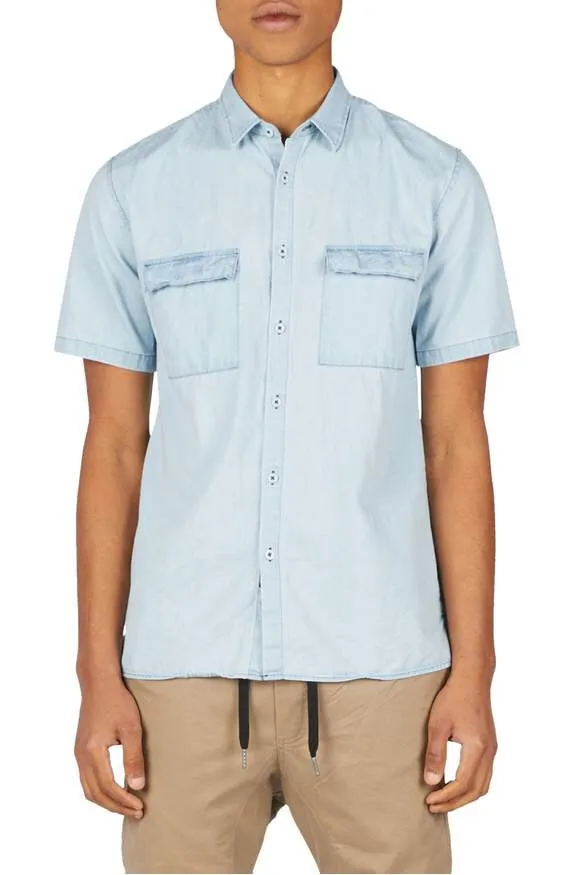 ZANEROBE: SHORT SLEEVE DENIM SHIRT