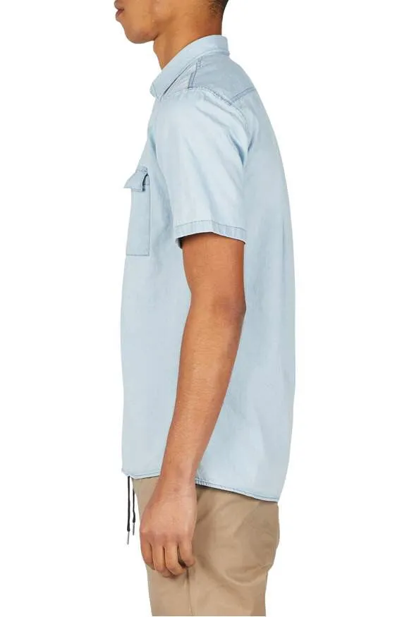 ZANEROBE: SHORT SLEEVE DENIM SHIRT