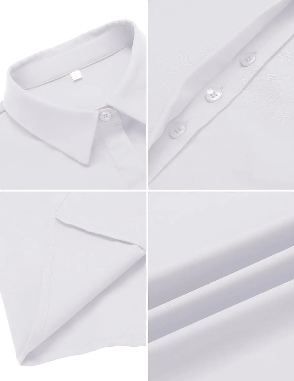Zeagoo Womens Button Down Shirts Rolled Cuffed Short Sleeve Shirt Cute Collared Summer Casual Work Blouse